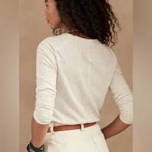 Banana Republic Cozy Slub cotton long sleeve shirt size small